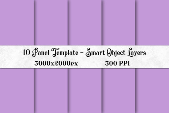 10 Panel Template with Smart Object Layers