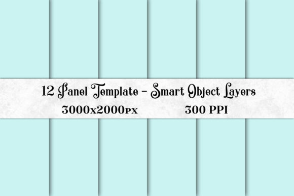 12 Panel Template with Smart Object Layers