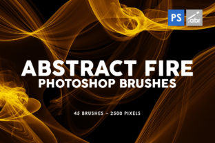 45 Abstract Fire Photoshop Stamp Brushes and 45 Brushes Inside: A Creative Tool for Designers and Artists