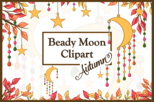 Autumn Fall Beady Moon Leaves Branches