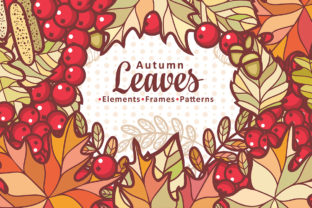 Autumn Leaves Cute Cartoon Elements
