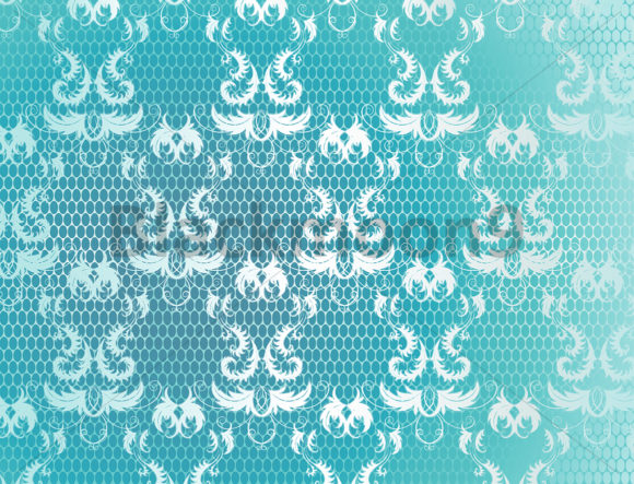 Blue Background with Lace