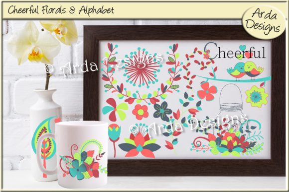 Celebrating Cheerful Florals Alphabet