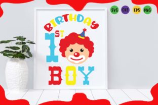 Clown 1st Birthday Boy: A Versatile Design for Creative Projects