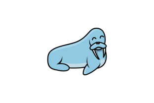 Cute Walrus Logo Design Template for Creative Projects