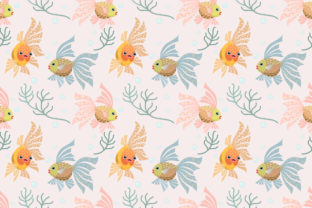 Decorative Gold Fish Seamless Pattern: A Versatile Design for Modern Creators