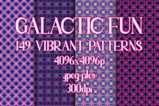 Galactic Fun - Vibrant Patterns: A Creative Resource for Designers and Creators