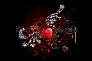 Glamour Heart Vector Design