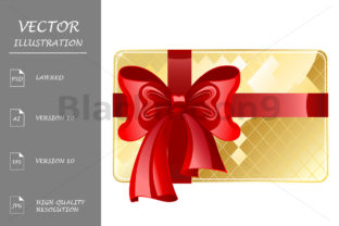 Gold Card with a Red Ribbon