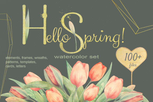 Hello Spring Watercolor Tulip Set: A Strategic Tool for Creative and Professional Expression
