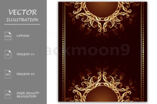 Jewelry Design on Dark Brown Background