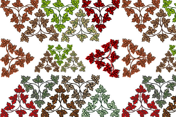 Leaf Hand Drawn Vintage Decorative