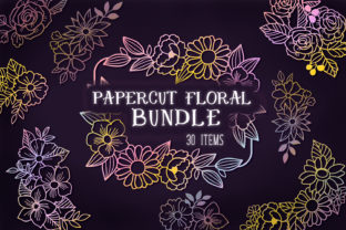 Papercut Floral Bundle- 30 Items