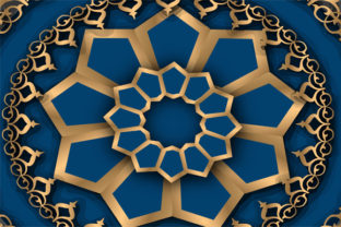 Pattern Arabesque Blue Background: A Timeless Blend of Art and Culture
