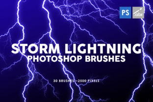 Storm Lightning Photoshop Brushes