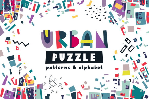 Urban Puzzle - Patterns Alphabet: A Modern Design Tool for Creative Expression